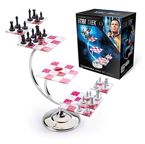 Portable Star Trek 3D Chess with Low Profile Pieces by alan_one