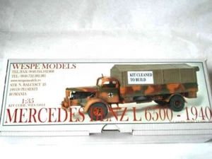MERCEDES BENZ L 6500 � 1940 Wespe Models 1:35 SCALE truck model resin kit 35012 - Picture 1 of 1
