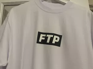 FTP Slap Logo Tee White Size Large 2024 Box T-Shirt BRAND NEW FuckThePopulation - Picture 1 of 5