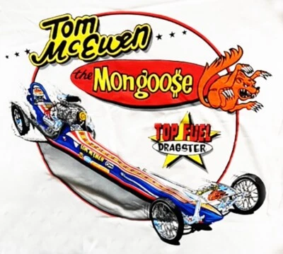 CAMISETA VRHTF NHRA VINTAGE "TOM THE MONGOOSE MCEWEN TOP FUEL DRAGSTER" XL Foto 1 de 4