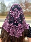 Spanish Veils And Mantillas Church Latin Mass Tridentine 24 Colors Sewn In Clips