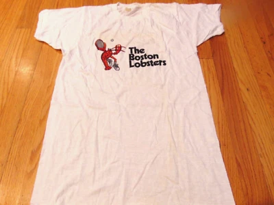 CAMISETA TENIS BOSTON LOBSTER VINTAGE AÑOS 70 EQUIPO MUNDIAL TALLA L Foto 1 de 4