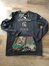 Large Nike NCAA Michigan State Spartans Military Collection Sweater DD4312-010