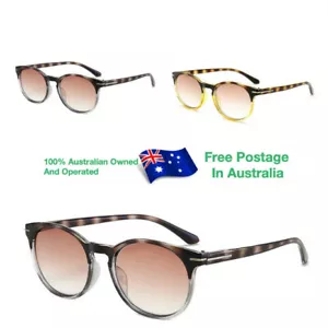 Mens Ladies Magnifying Reading Round SpringHinge Tinted Glasses 83145 - Picture 1 of 10
