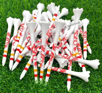 3 ¼” Dragon Design Golf Tees Plastic - 40 Plastic Golf  Tees in Bulk 3.25in - Image 1 of 4