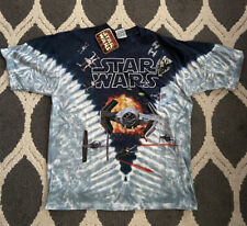 NWT Vintage Liquid Blue Star Wars ShirtDarth Vader Tie Fighter X Wing Death Star