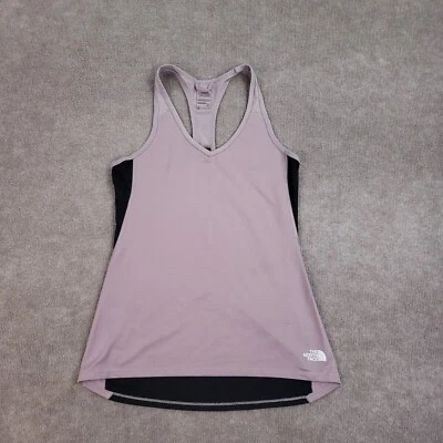 Camiseta sin mangas The North Face para mujer pequeña marrón elástica espalda deportiva flashdry yoga Foto 1 de 4