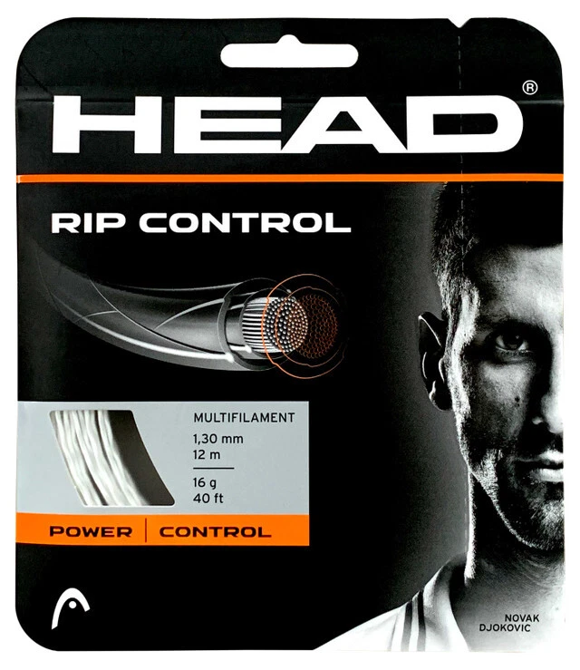 Head Rip Control 18G/1,30 mm 40 Fuß Squash-Saiten-Set - weiß - Bild 1 von 1