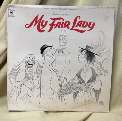 My Fair Lady LP Record, 20th Anniversary Production, 1976 Ed. HIRSCHFELD  COVER - Image 1 of 4