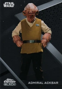 2022 Star Wars Chrome Black, Admiral Ackbar Base Card #18 - Picture 1 of 2