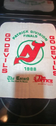 NHL New Jersey Devils Towel 1988 Patrick Division Finals Cover