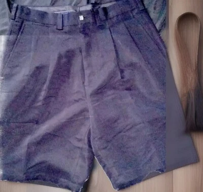 Pantalones Cortos Talla 32 Callaway Golf Sport 100% Algodón Plisados, Azul Marino Sólido Nuevos con Etiquetas Foto 1 de 4