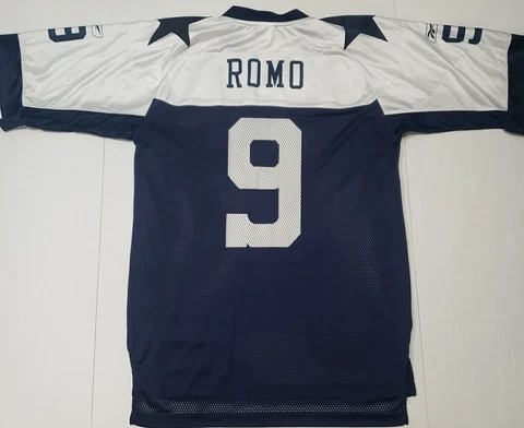Tony Romo Dallas Cowboys Reebok Throwback Stars NFL Jersey Men's Medium 2004 EUC Cover