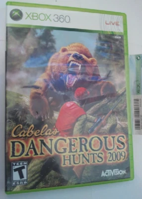 Xbox 360 Cabela's Dangerous Hunts 2009 (Case, disc, instructions) - Image 1 of 3