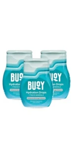 Buoy Hydration, Hydration Drops, Beverage Enhancer, Unflavored, 3 Pack, 2 fl - Picture 1 of 1
