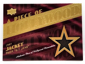 DEMI MOORE / G.I. JANE JACKET RELIC ~ 2008 UPPER DECK A PIECE OF HOLLYWOOD HM-14 - Picture 1 of 2