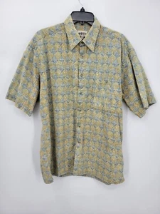 Campia Hawaiian Shirt Mens Large Beach Tropical Floral Camp Button Up - Picture 1 of 10