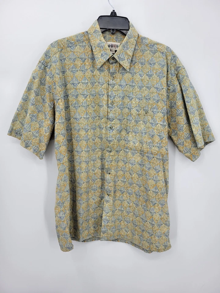 Campia Hawaiian Shirt Mens Large Beach Tropical Floral Camp Button Up - Image 1 of 4