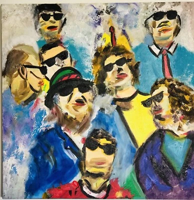 Pintura Original Monopoly “4 de Julio” por Calles con Certificado de Autenticidad Kaw Hebru Alec Foto 1 de 4