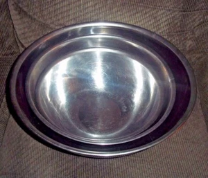 3 Stainless Steel BOWLS 16" , 13" 11 1/2" Diameter x 4"-5" High - Picture 1 of 1