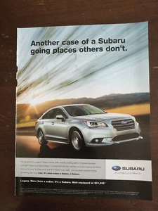 Subaru Legacy 2015 página completa color revista anuncio "Love It's What Makes A Subaru" - Imagen 1 de 1