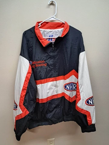 Vintage NHRA Winston Drag Racing Jacket Men's XXL Cover