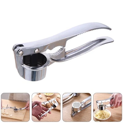 1pc Schiacciaaglio manuale Schiacciaaglio Chopper Gadget da cucina (Argento) - Immagine 1 di 4