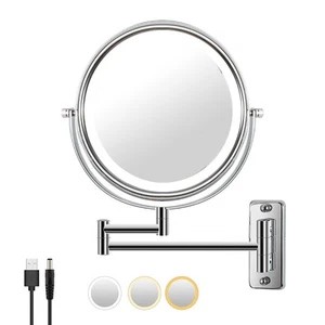 Wall Mounted Vanity  8 Inch Swivel Vanity&Bathroom  with 3 Color Tem B4C54093 - Bild 1 von 8