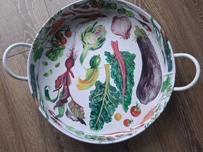 New Emma Bridgewater Vegetable Garden Tea Tray 38.5cms - two handles - Image 1 of 4