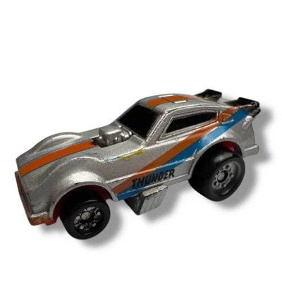 1988 Galoob Micro Machines Plymouth Arrow Funny Car Silver "Thunder" Fantasy - Image 1 of 4