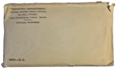 1971 Uncirculated Coin Set U.S Mint Original Unopened Government Packaging OGP - Image 1 of 2