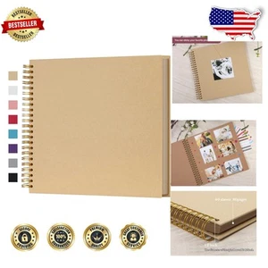 Multifunctional Yellow Scrapbook Photo Album - 80 Pages for Events & Memories - Picture 1 of 8