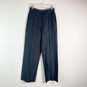 Salvatore Ferragamo NWT Women's Raw Hem Straight Leg Pant Gray Size 40 - Picture 1 of 6