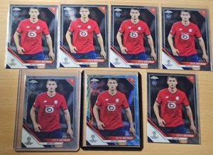 2021-22 Topps Chrome UCL Teal Wave /199 Sven Botman #9 Rookie RC + 6 Base - Picture 1 of 4