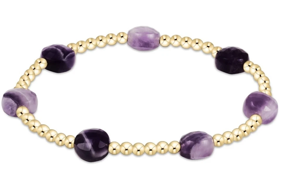 Nuevo Brazalete Enewton Admire Cuentas de Amatista Facetadas Relleno de Oro Foto 1 de 1