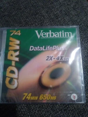 Verbatim Dual Pack- CD-R 80 Min 700 MB 24x & CD- RW 74 Min 750 MB 2x-4x- New... - Image 1 of 2