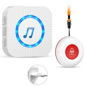 ChunHee Wireless Pulsante Chiamata Emergenza/Cercapersone per Anziani/Pulsant... - Zdjęcie 1 z 7