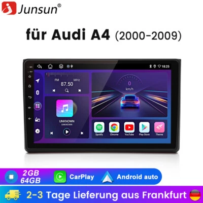Für Audi A4 S4 RS4 B6 B7 Android 13 Carplay Autoradio GPS Navi WIFI BT RDS 2+64G - Bild 1 von 4