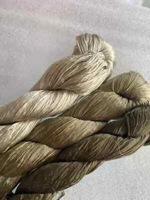 100%mulberry silk hand-dyed wrapping/velvet flower Twistless nosplit silk thread - Image 1 of 2