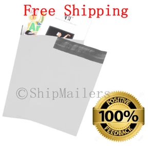 50 12x15.5 White Poly Mailer Self Sealing Shipping Envelopes Bags 12”X15.5” #5 - Picture 1 of 5