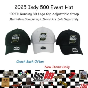 2025 Indy 500 Event Hat 109TH Running 3D Logo Cap Adjustable Strap - Picture 1 of 37