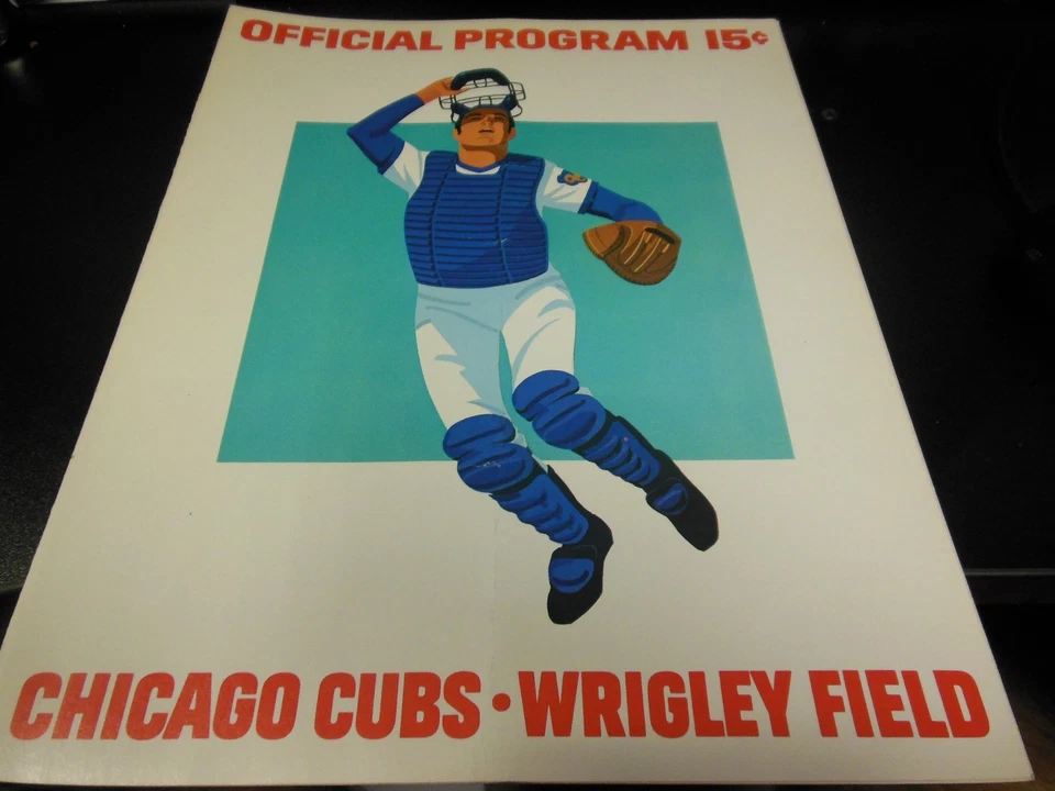 1973 CHICAGO CUBS PROGRAM SCORECARD V SAN FRANCISCO GIANTS RARE BONDS MCCOVEY - Image 1 of 1