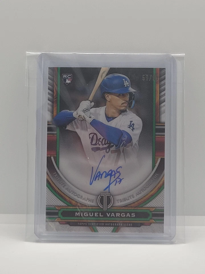 2023 Topps Tribute Miguel Vargas Rookie Card Auto Autograph Dodgers 59/99 TA-MV - Image 1 of 1