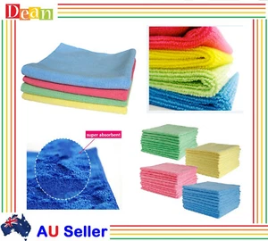 20pcs Microfibre Cleaning Cloth Microfiber Dish Car Gym Towel Glass 30x30 cm - Picture 1 of 7