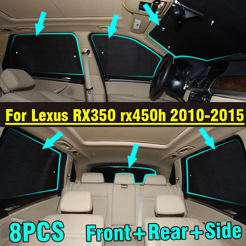 8X Parasol de privacidad parabrisas ventana delantera trasera para Lexus RX350 2010-2015 Foto 1 de 4