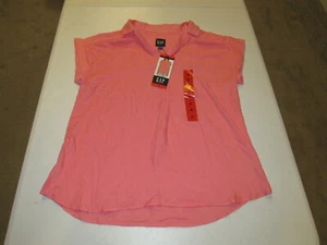 GAP WOMEN'S PINK SHORT SLEEVE BLOUSE SIZE M NWT - Picture 1 of 4