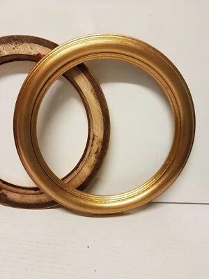 FRATELLIMORANA.IT Cornice TONDA in legno oro foglia per quadri, foto, stampe,poster ecc. italiane