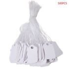 500 Pcs White Labels Display with String Marking