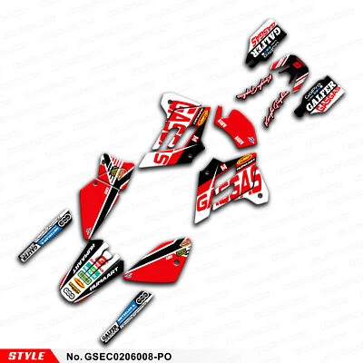 Vehicle Graphics Decals for GAS GAS EC 125 200 250 300 2002 2003 2004 2005 2006 - Image 1 of 4