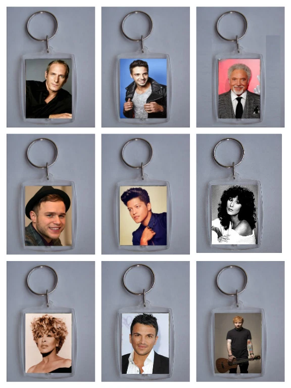 Music, Male Singers / Female Singers / Groups,  Photo Keyring  - Image 1 of 1